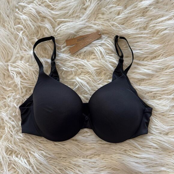 Skims Smoothing Intimates Full Coverage Lightly Lined Bra Onyx Size 34B - Picture 1 of 8